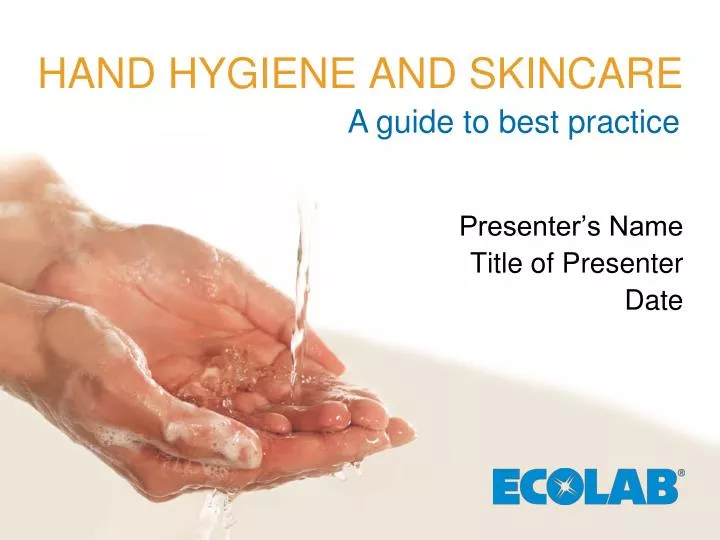 hand hygiene and skincare