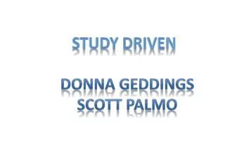 Study Driven