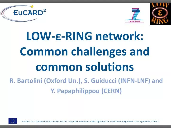 low ring network common challenges and common solutions