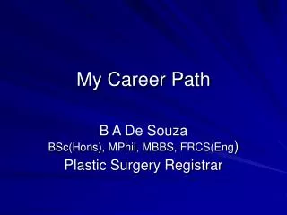 My Career Path