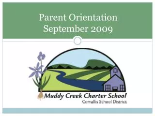 Parent Orientation September 2009