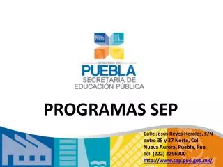 programas sep