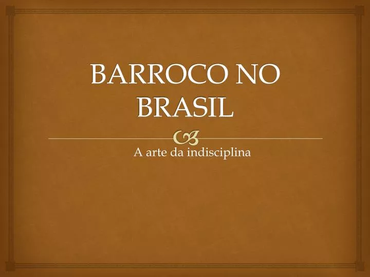 barroco no brasil