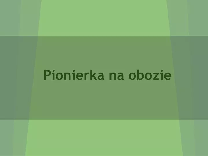 pionierka na obozie