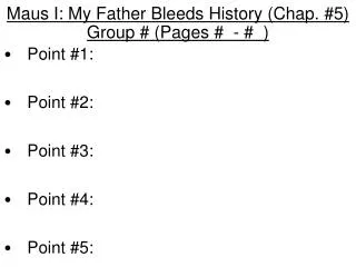 maus i my father bleeds history chap 5