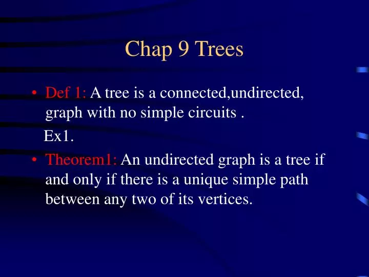 chap 9 trees