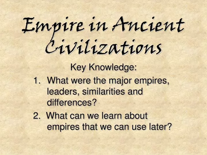 empire in ancient civilizations