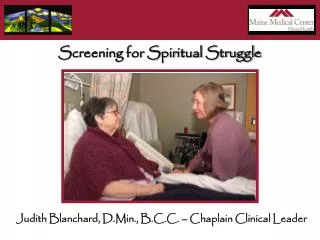 Screening for Spiritual Struggle