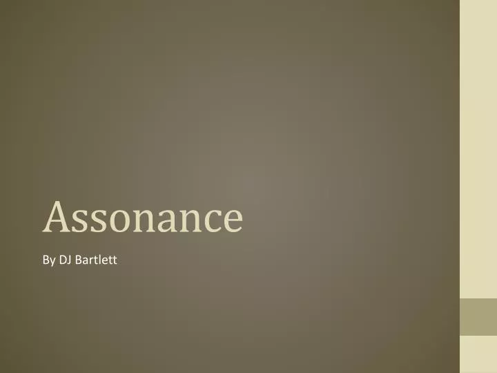 assonance