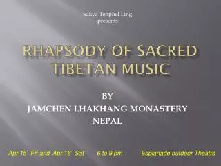 Rhapsody of Sacred TIBETAN Music
