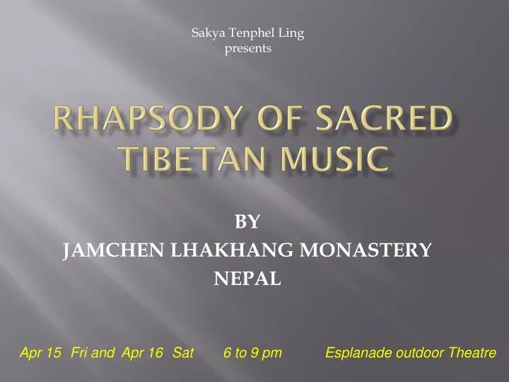 rhapsody of sacred tibetan music