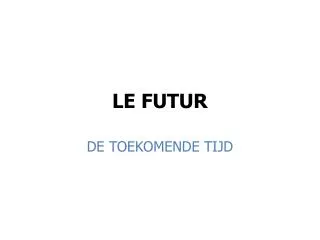 le futur