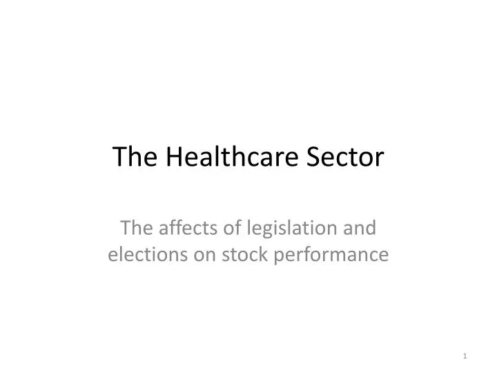 the healthcare sector