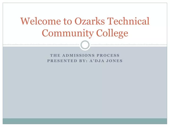 welcome to ozarks technical community college