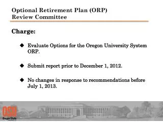 Optional Retirement Plan (ORP) Review Committee