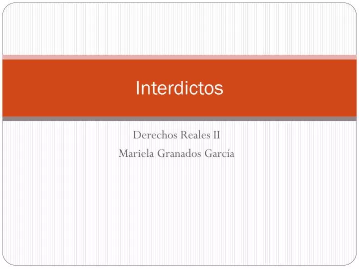 interdictos