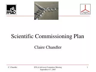 Scientific Commissioning Plan