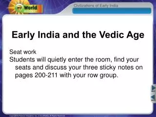 Early India and the Vedic Age