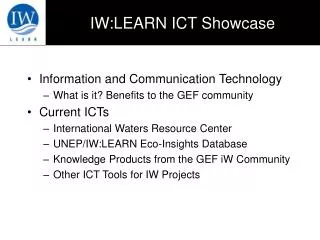 IW:LEARN ICT Showcase