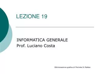 lezione 19
