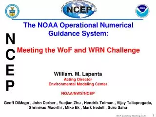 The NOAA Operational Numerical Guidance System: Meeting the WoF and WRN Challenge