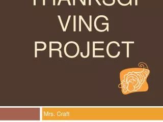 Thanksgiving Project