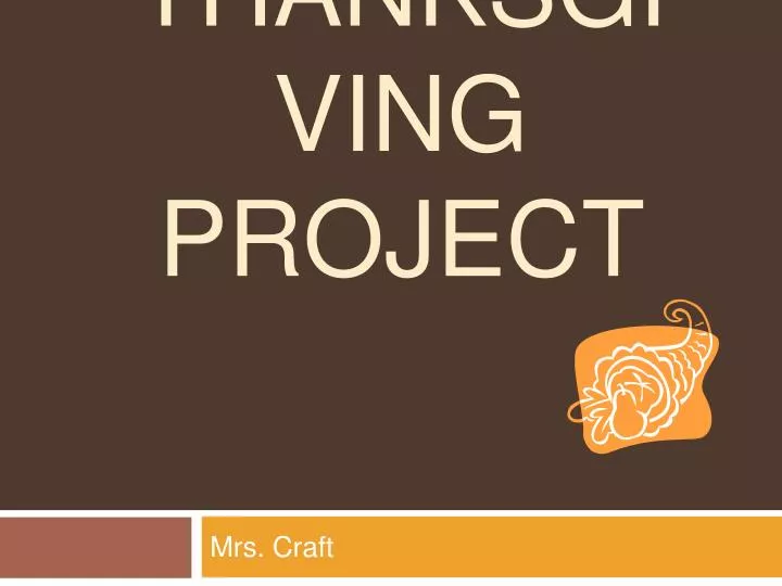 thanksgiving project