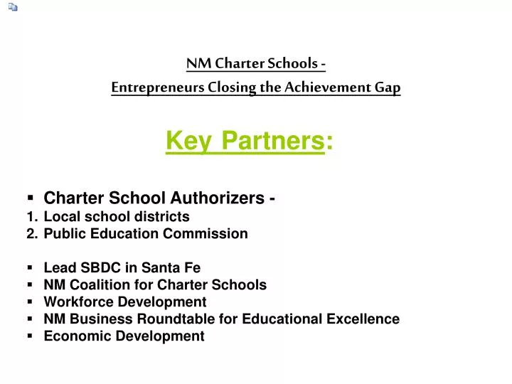 nm charter schools entrepreneurs closing the achievement gap