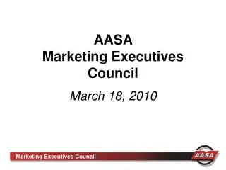 AASA Marketing Executives Council