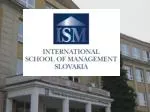 Discover Your Future at ISM Slovakia: A Premier College for International Business Education - slide 1