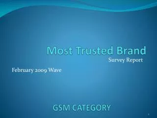 GSM CATEGORY