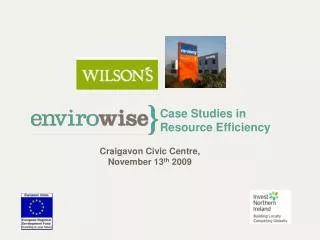 Case Studies in Resource Efficiency