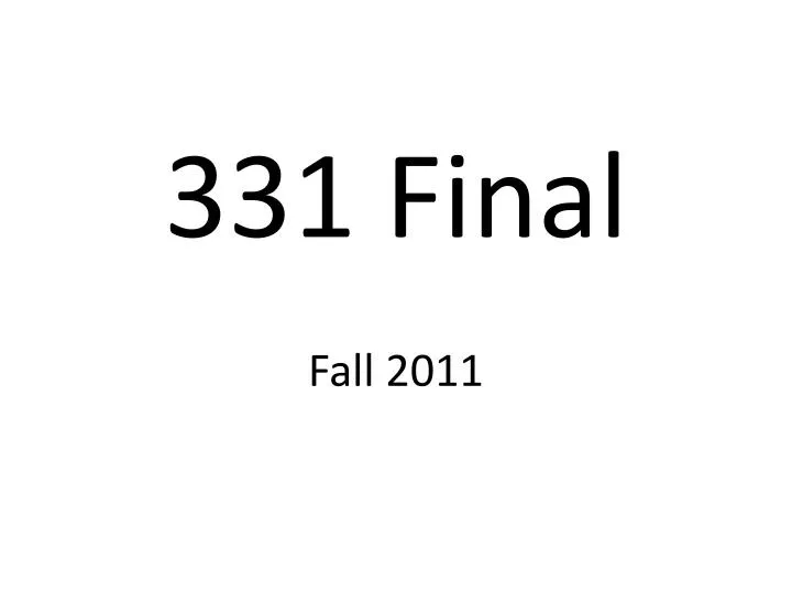 331 final