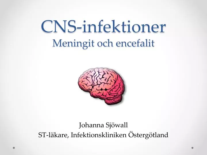 cns infektioner meningit och encefalit