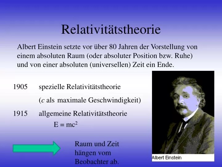 relativit tstheorie