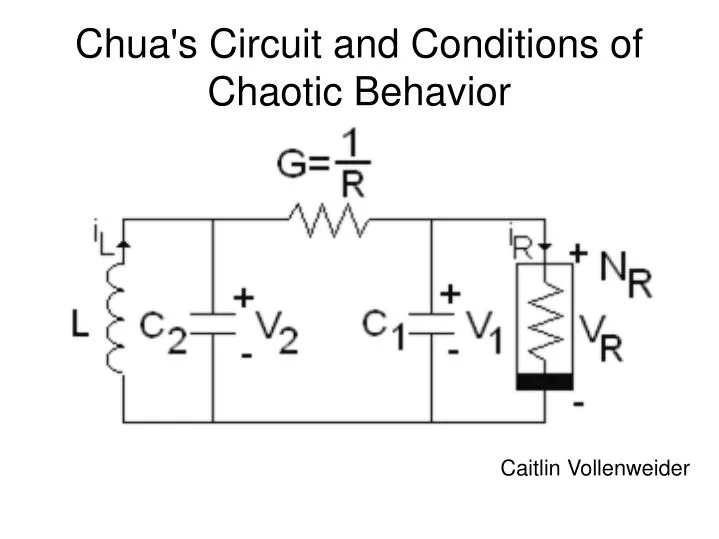 chua s circuit and conditions of chaotic behavior