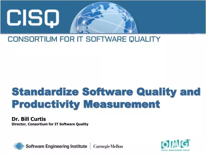 standardize software quality and productivity measurement