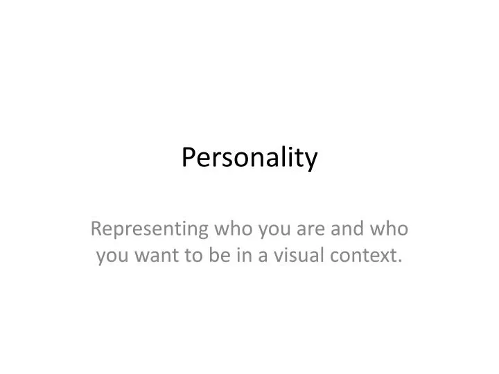 personality