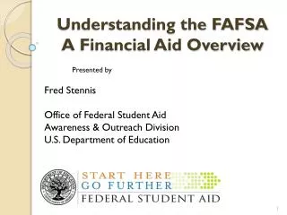 Understanding the FAFSA A Financial Aid Overview
