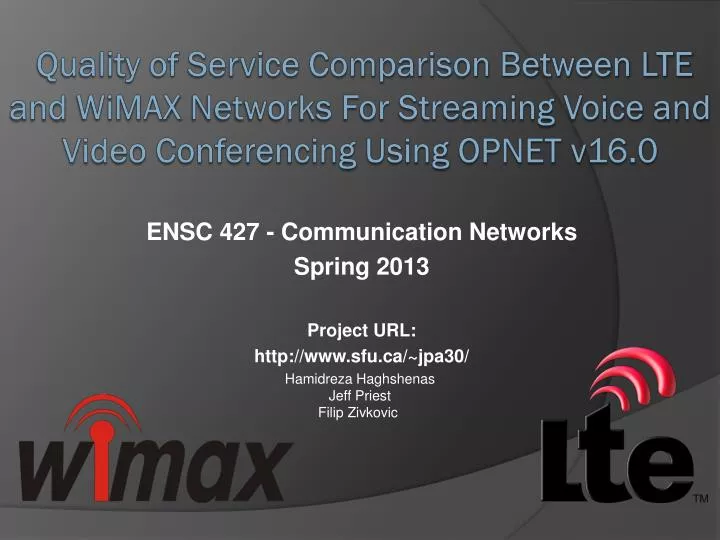 ensc 427 communication networks spring 2013 project url http www sfu ca jpa30
