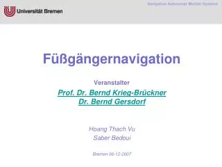 Navigation Autonomer Mobiler Systeme