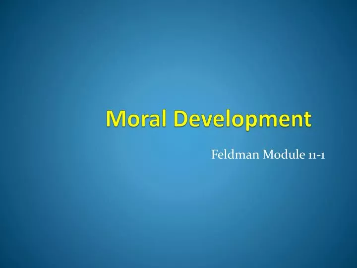 moral development