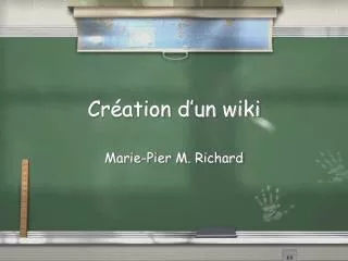 cr ation d un wiki