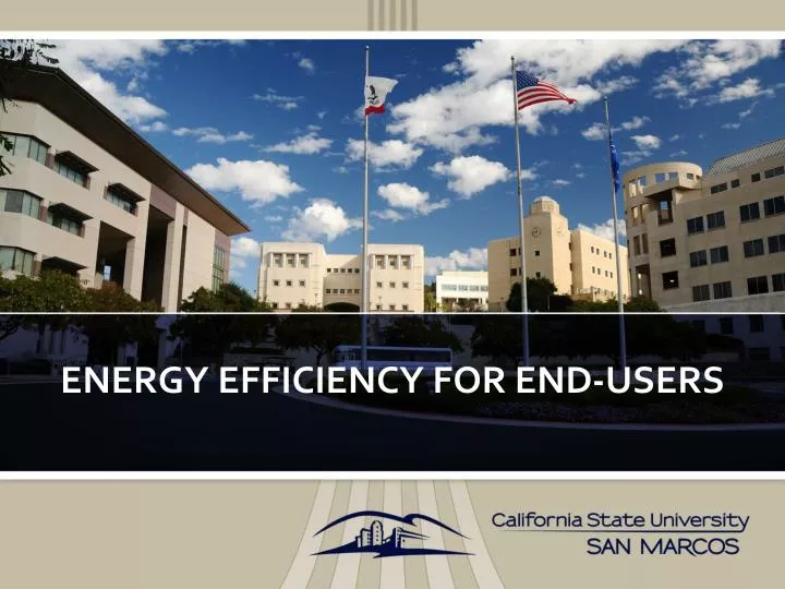 energy efficiency for end users