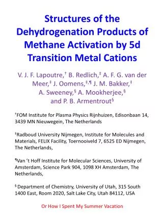 Structures of the Dehydrogenation Products of