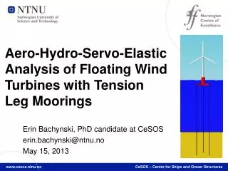 Aero-Hydro-Servo-Elastic Analysis of Floating Wind Turbines with Tension Leg Moorings