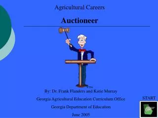 Agricultural Careers Auctioneer