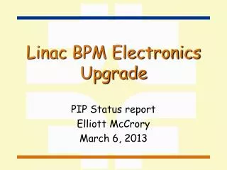 Linac BPM Electronics Upgrade
