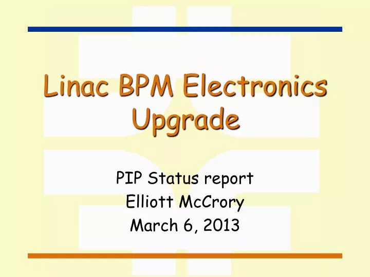 linac bpm electronics upgrade