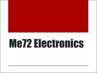 Me72 Electronics